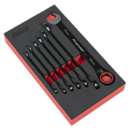 Combination Ratchet Spanner Set 7pc AK63941B