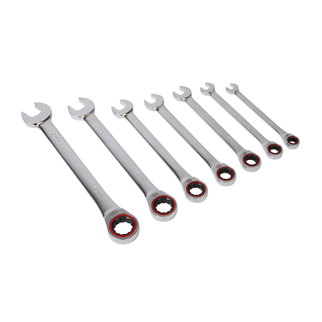 Combination Ratchet Spanner Set 7pc AK63941
