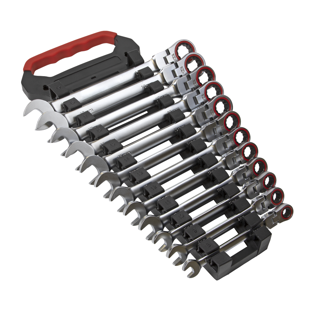 Flexi-Head Ratchet Combination Spanner Set 12pc AK63942