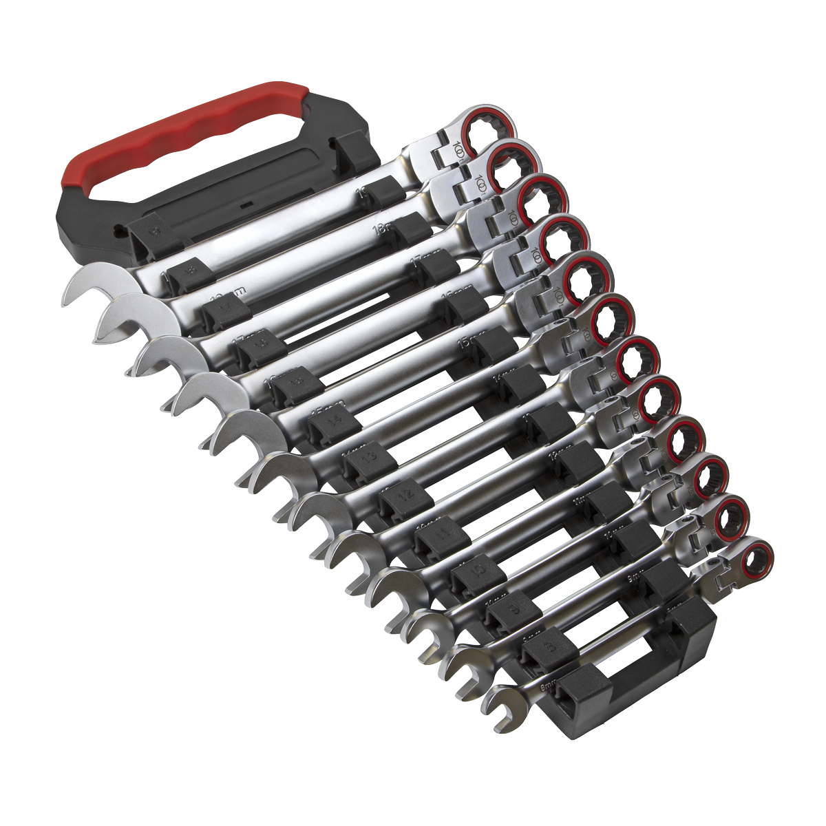 Flexi-Head Ratchet Combination Spanner Set 12pc AK63942