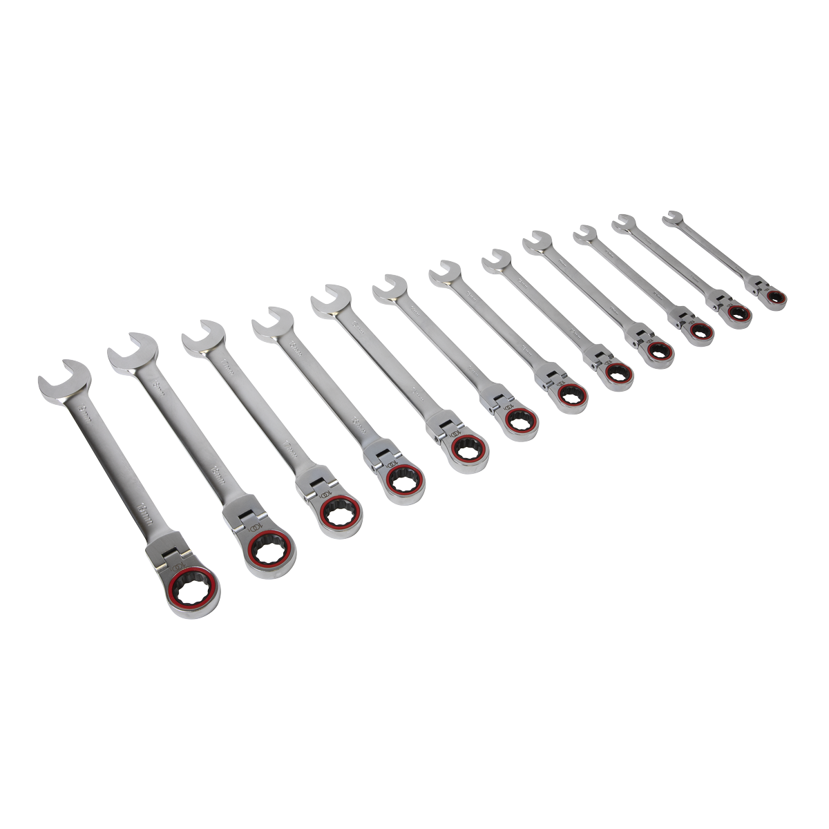 Flexi-Head Ratchet Combination Spanner Set 12pc AK63942