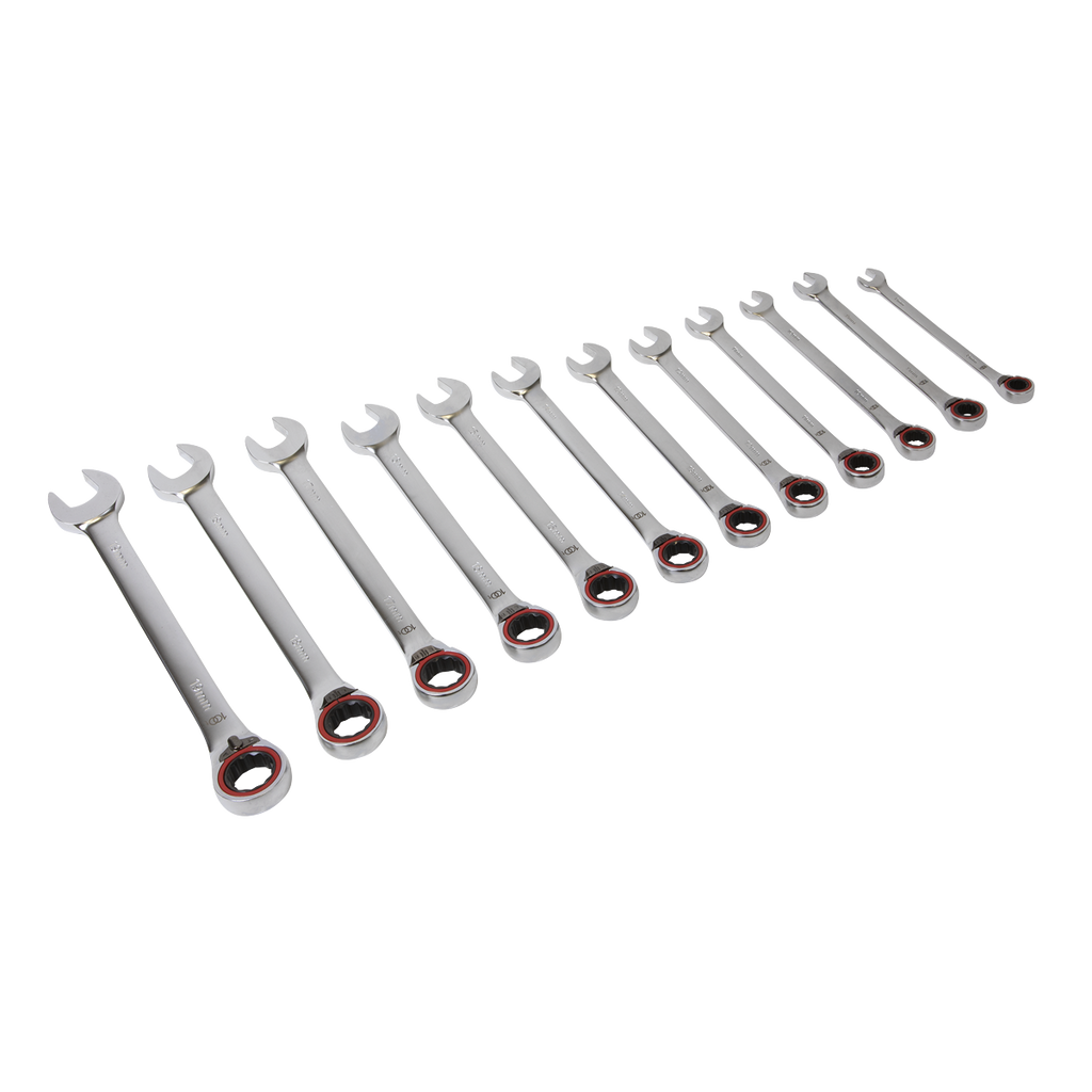 Reversible Ratchet Combination Spanner Set 12pc AK63944