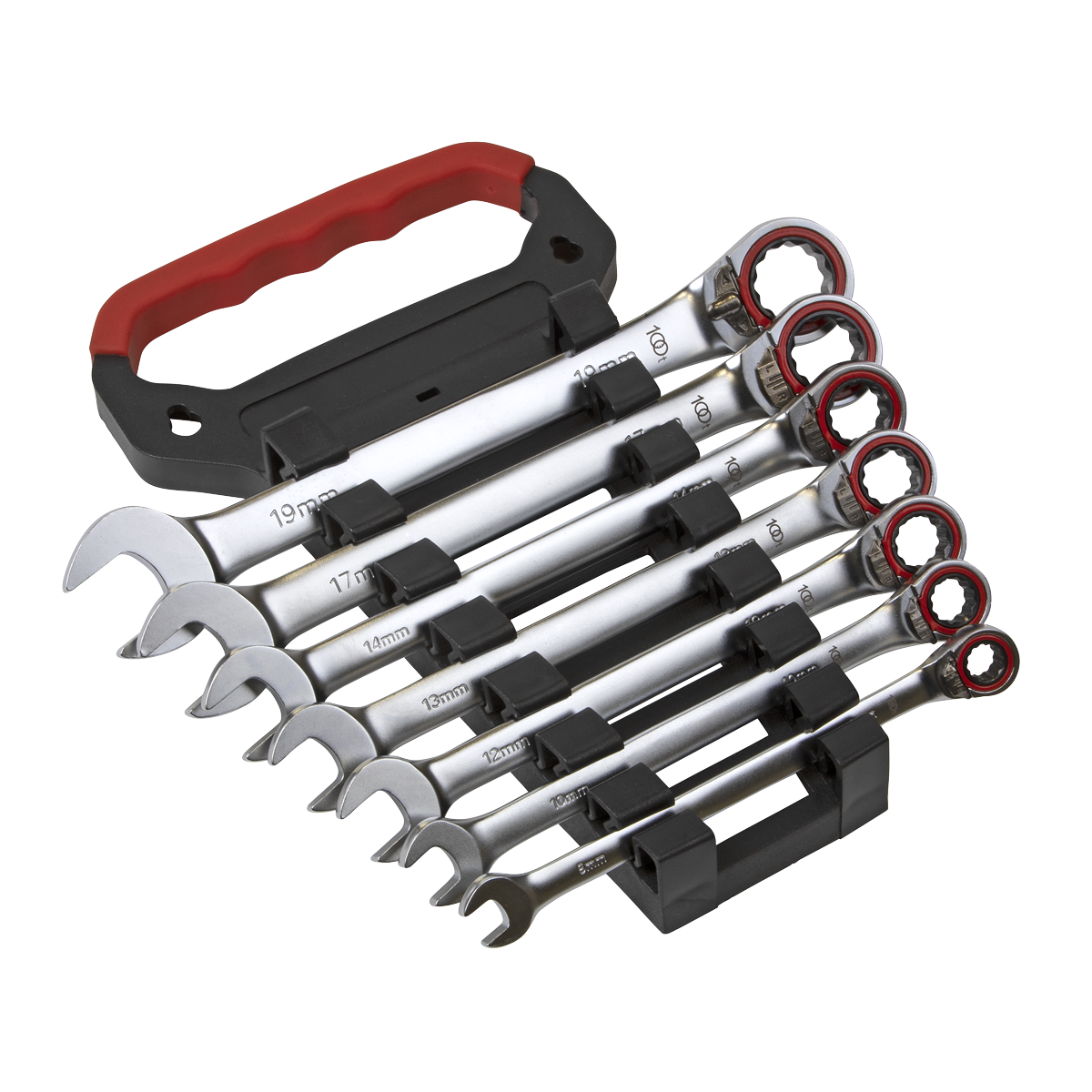 Reversible Combination Ratchet Spanner Set 7pc AK63945