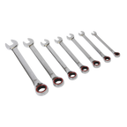 Reversible Combination Ratchet Spanner Set 7pc AK63945