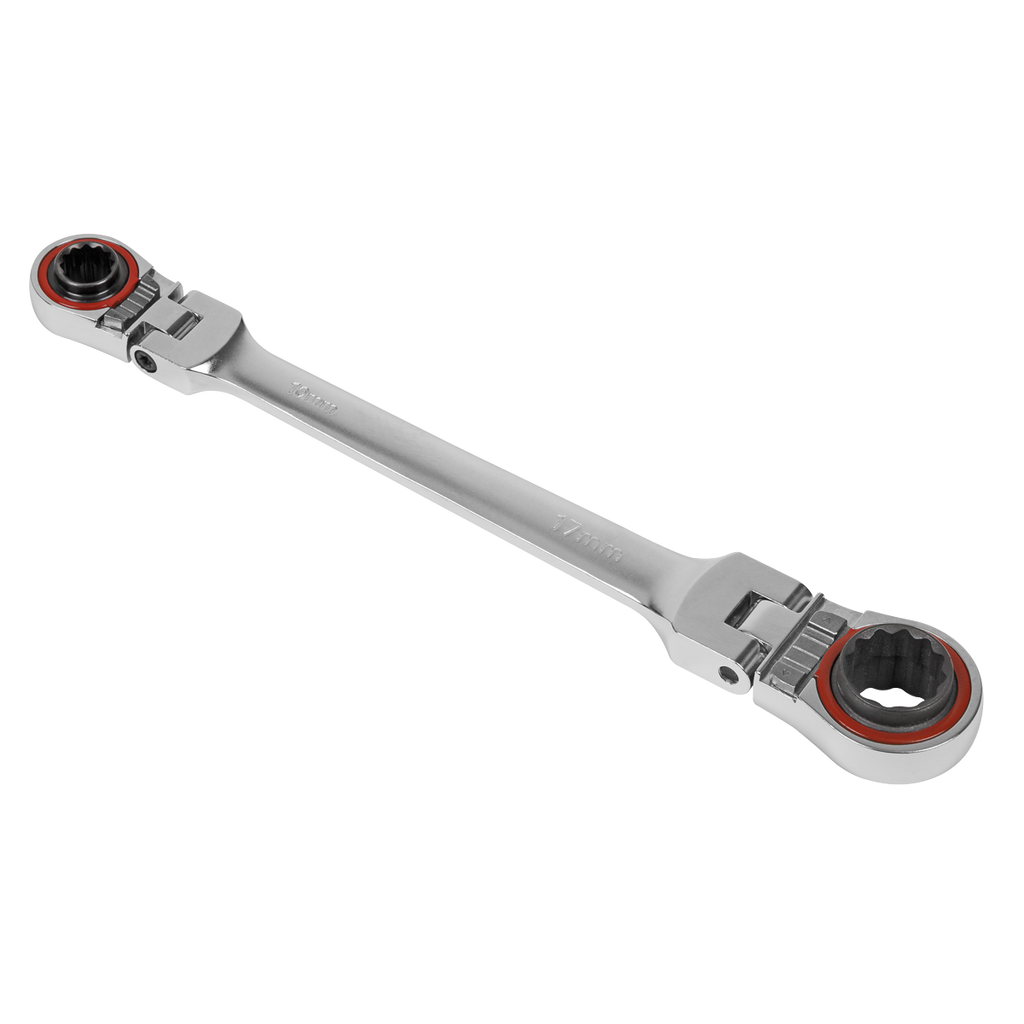 4-in-1 Flexi-Head Reversible Ratchet Ring Spanner AK63947