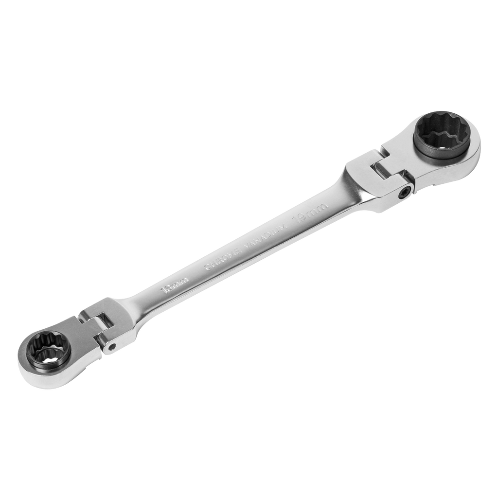 4-in-1 Flexi-Head Reversible Ratchet Ring Spanner AK63947