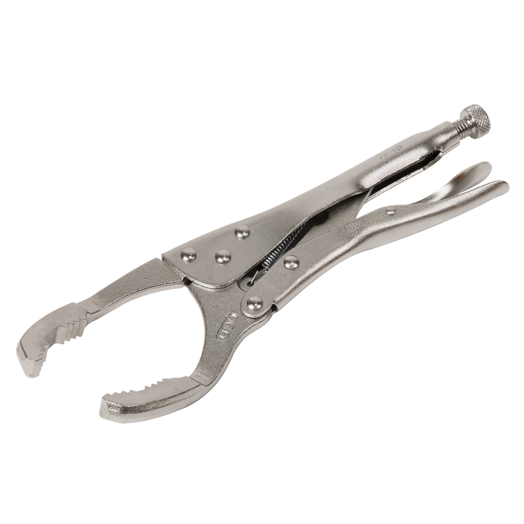 Angled Oil Filter Locking Pliers 45-130mm Capacity AK6423