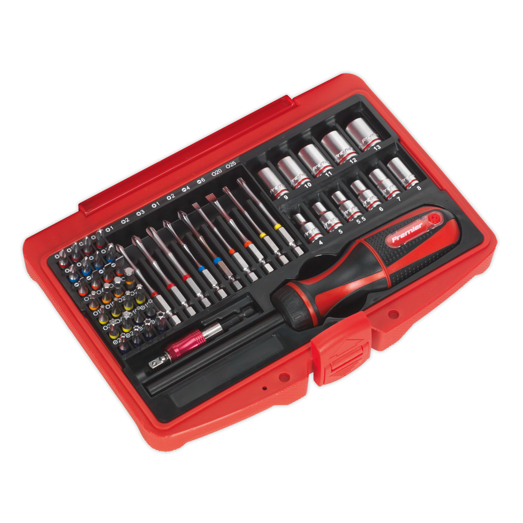 Fine Tooth Ratchet Screwdriver & Accessory Set 51pc AK64903