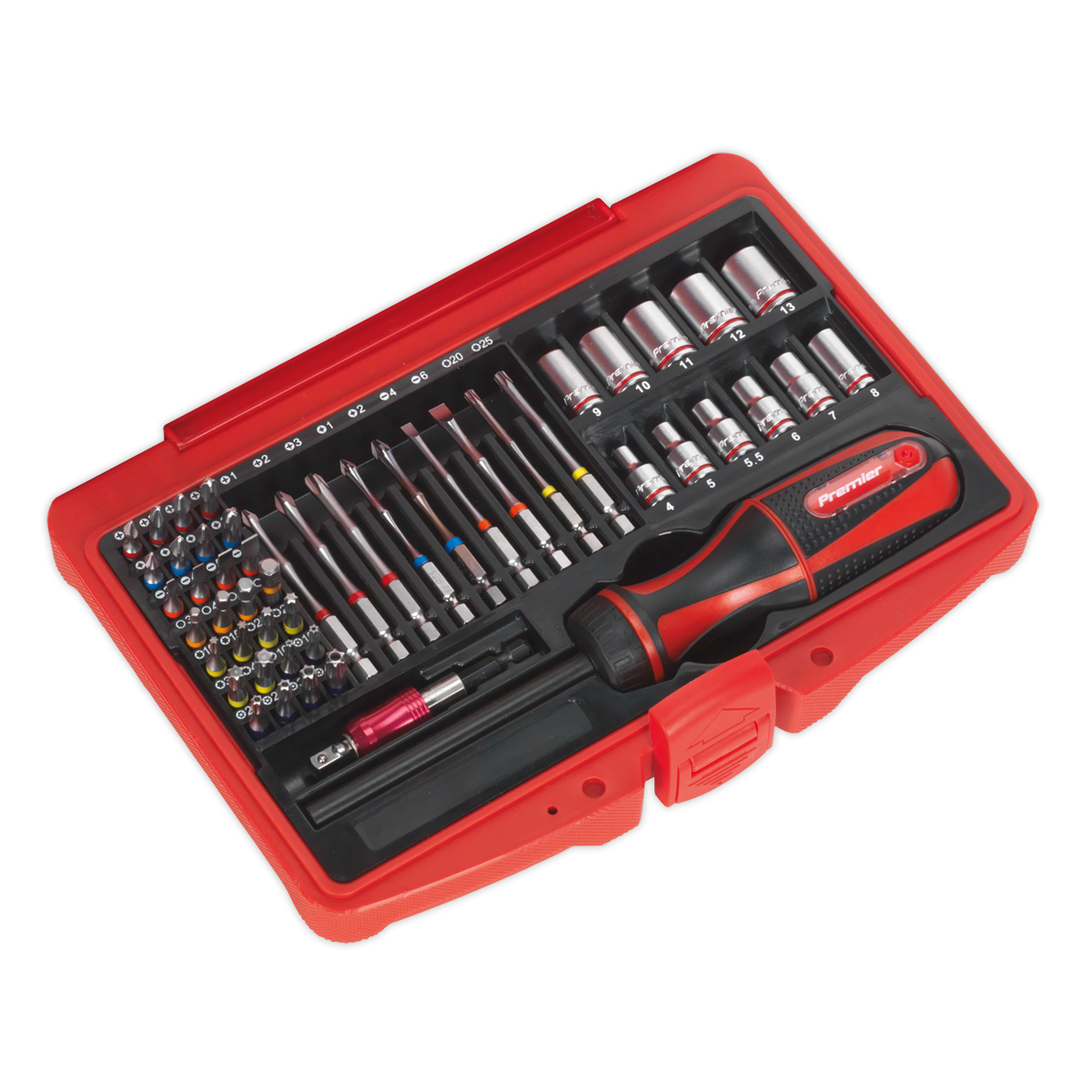 Fine Tooth Ratchet Screwdriver & Accessory Set 51pc AK64903