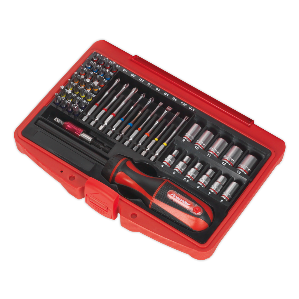 Fine Tooth Ratchet Screwdriver & Accessory Set 51pc AK64903