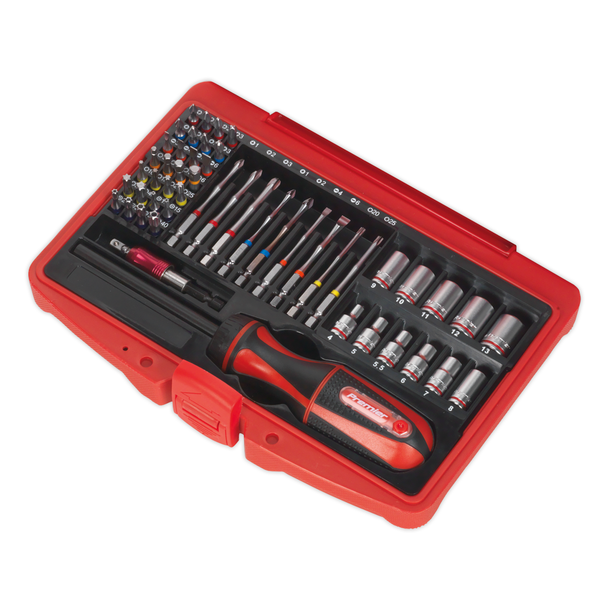 Fine Tooth Ratchet Screwdriver & Accessory Set 51pc AK64903