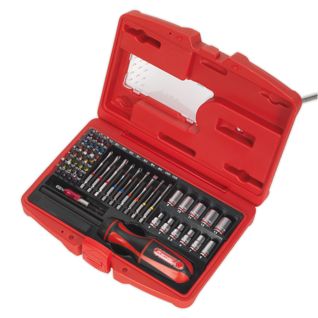 Fine Tooth Ratchet Screwdriver & Accessory Set 51pc AK64903