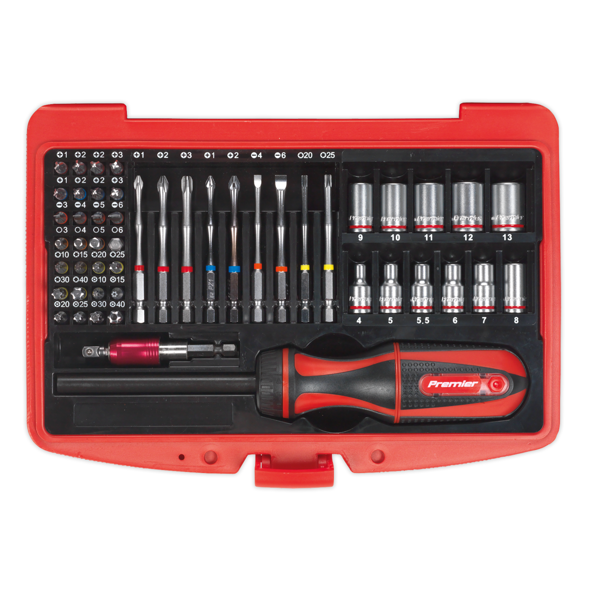 Fine Tooth Ratchet Screwdriver & Accessory Set 51pc AK64903