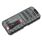 Fine Tooth Ratchet Screwdriver Socket & Bit Set 38pc AK64905