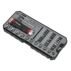 Fine Tooth Ratchet Screwdriver Socket & Bit Set 38pc AK64905