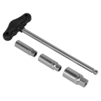 T-Bar & Rubber Insert Spark Plug Socket Set 3/8"Sq Drive 4pc AK6550