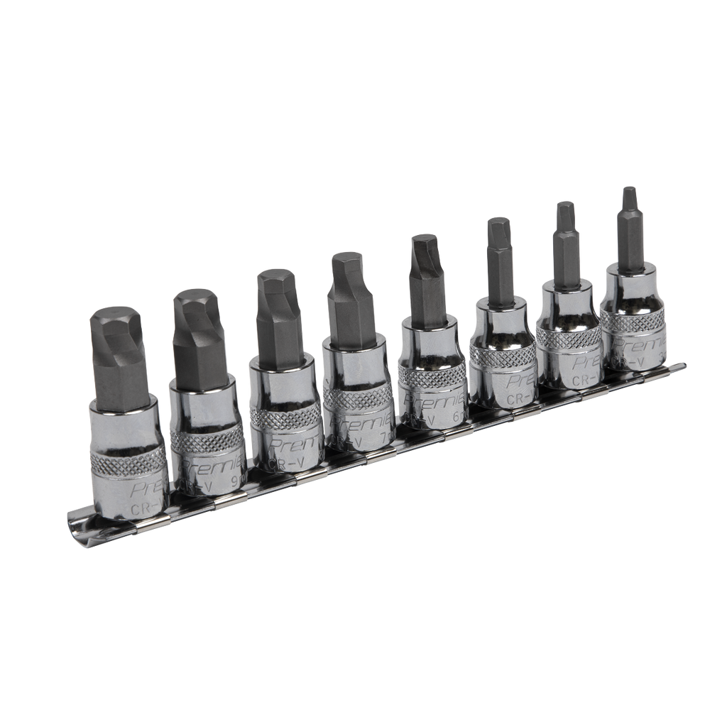 Lock-On™ Hex Socket Bit Set 3/8"Sq Drive 8pc AK65601
