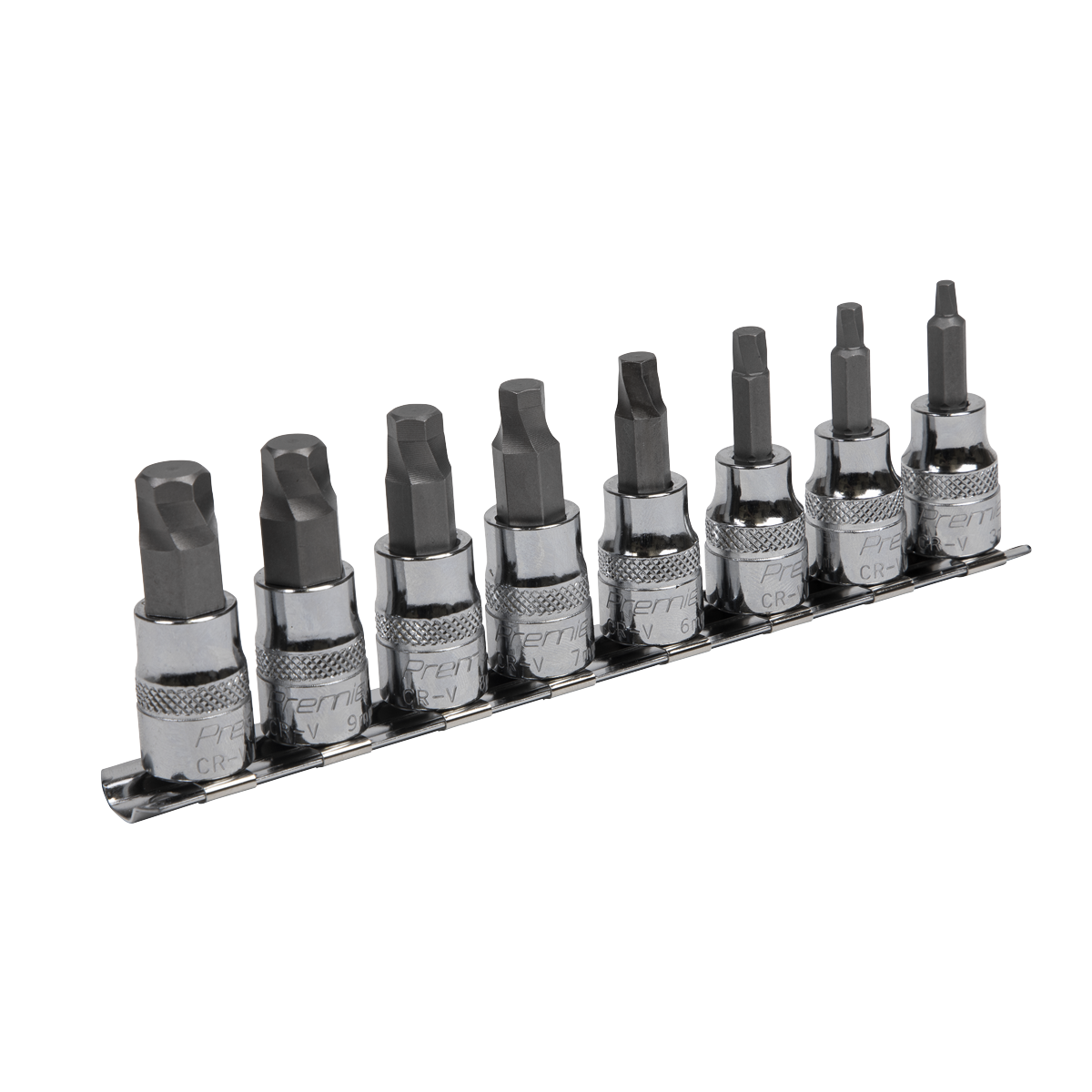 Lock-On™ Hex Socket Bit Set 3/8"Sq Drive 8pc AK65601