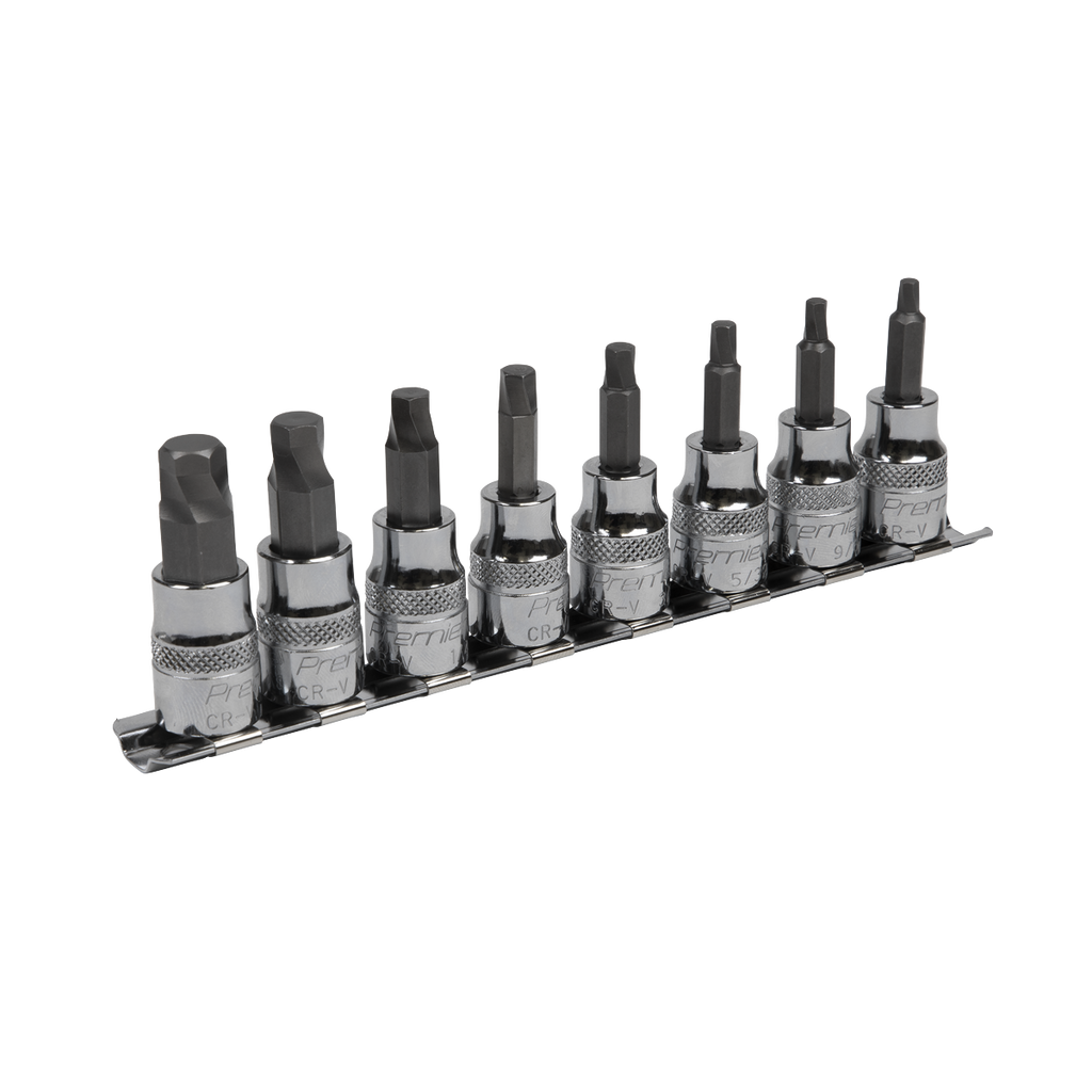 Imperial Lock-On™ Hex Socket Bit Set 3/8"Sq Drive 8pc AK65603