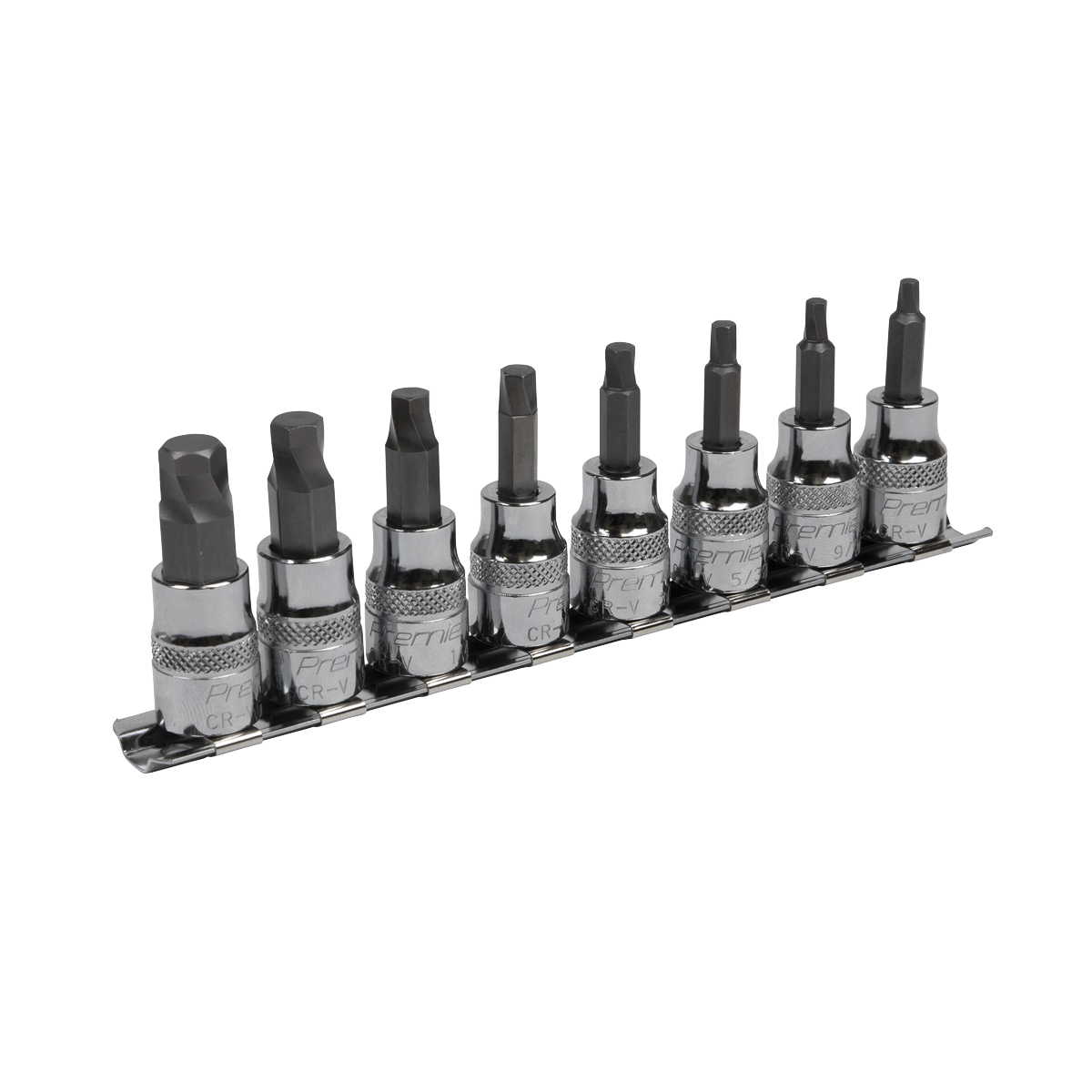 Imperial Lock-On™ Hex Socket Bit Set 3/8"Sq Drive 8pc AK65603