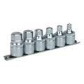 Stubby Hex Socket Bit Set with Rail 1/2"Sq Drive 6pc AK6561