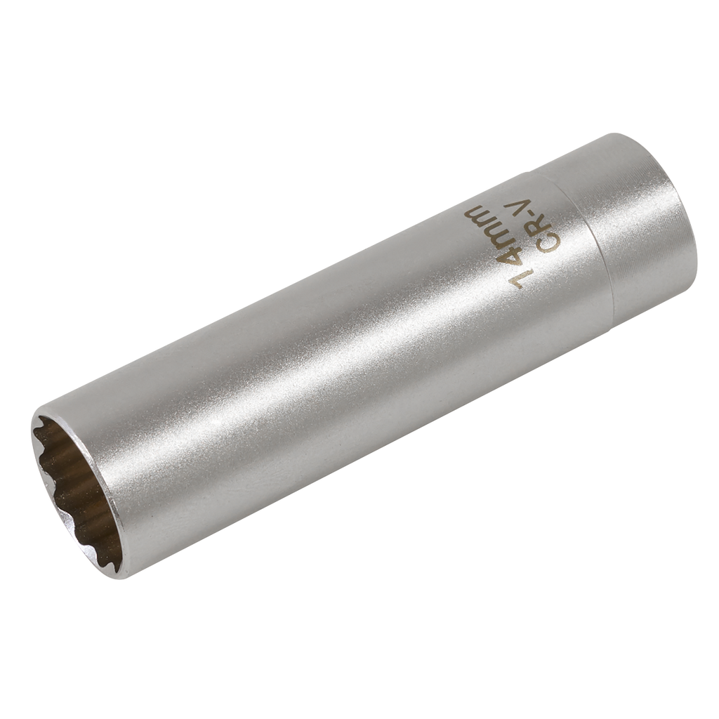 Spark Plug Socket with Magnetic Retainer 3/8"Sq Drive 12-Point 14mm AK6568