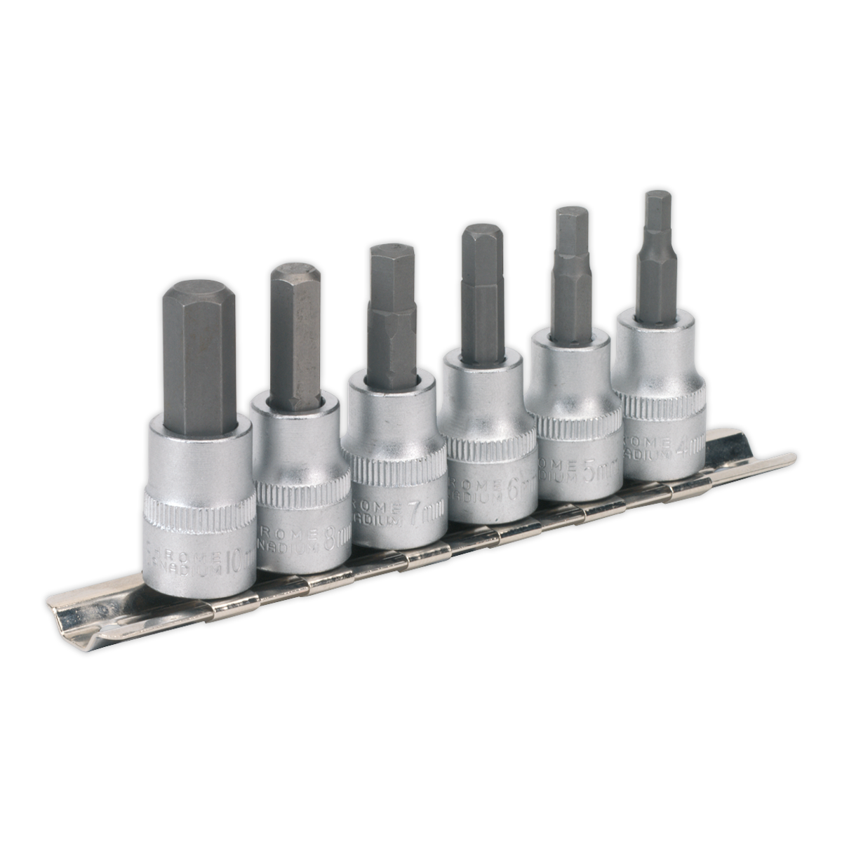 Hex Key Socket Bit Set 3/8"Sq Drive 6pc AK656