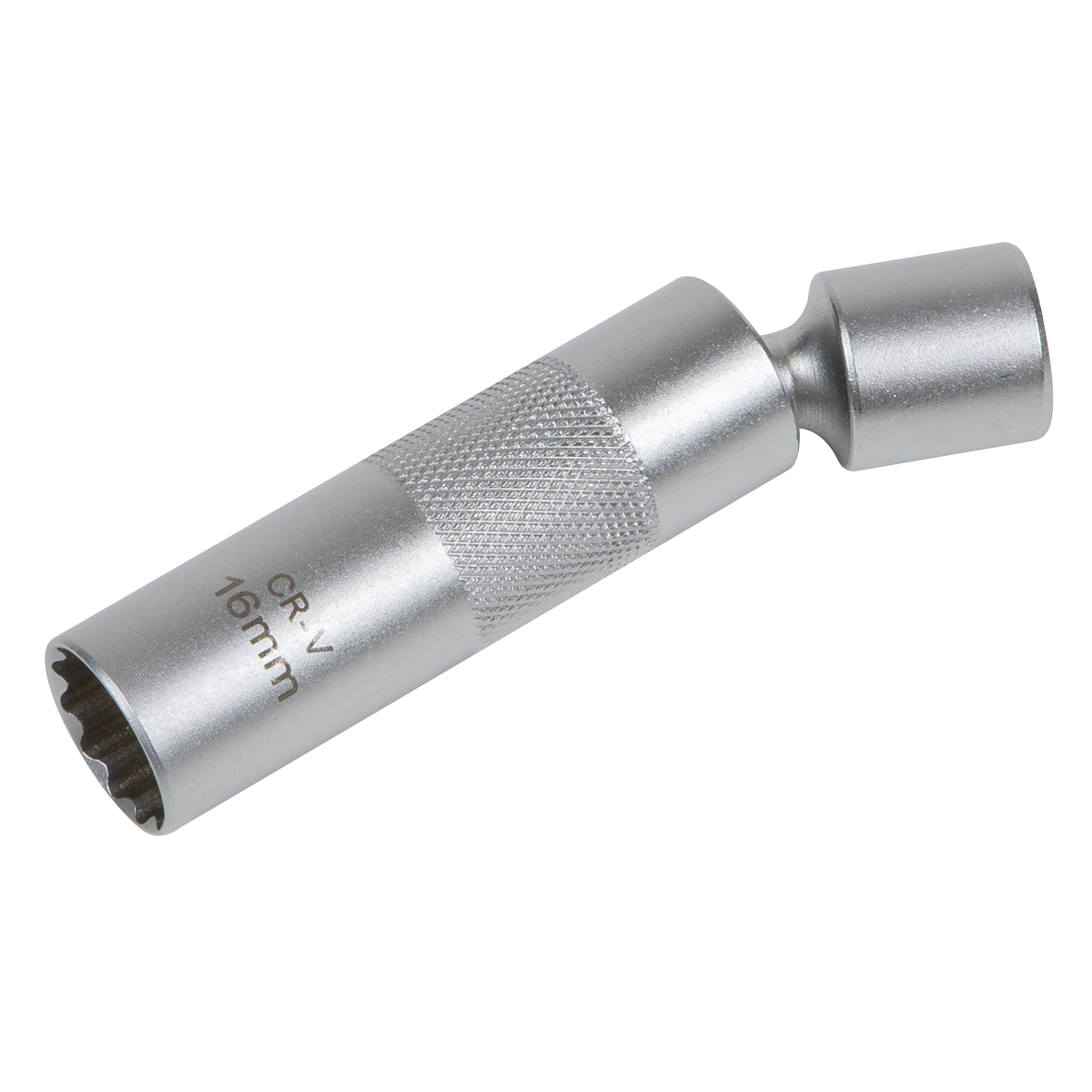 Spark Plug Socket with Universal Joint 3/8"Sq Drive 12-Point 16mm AK6571