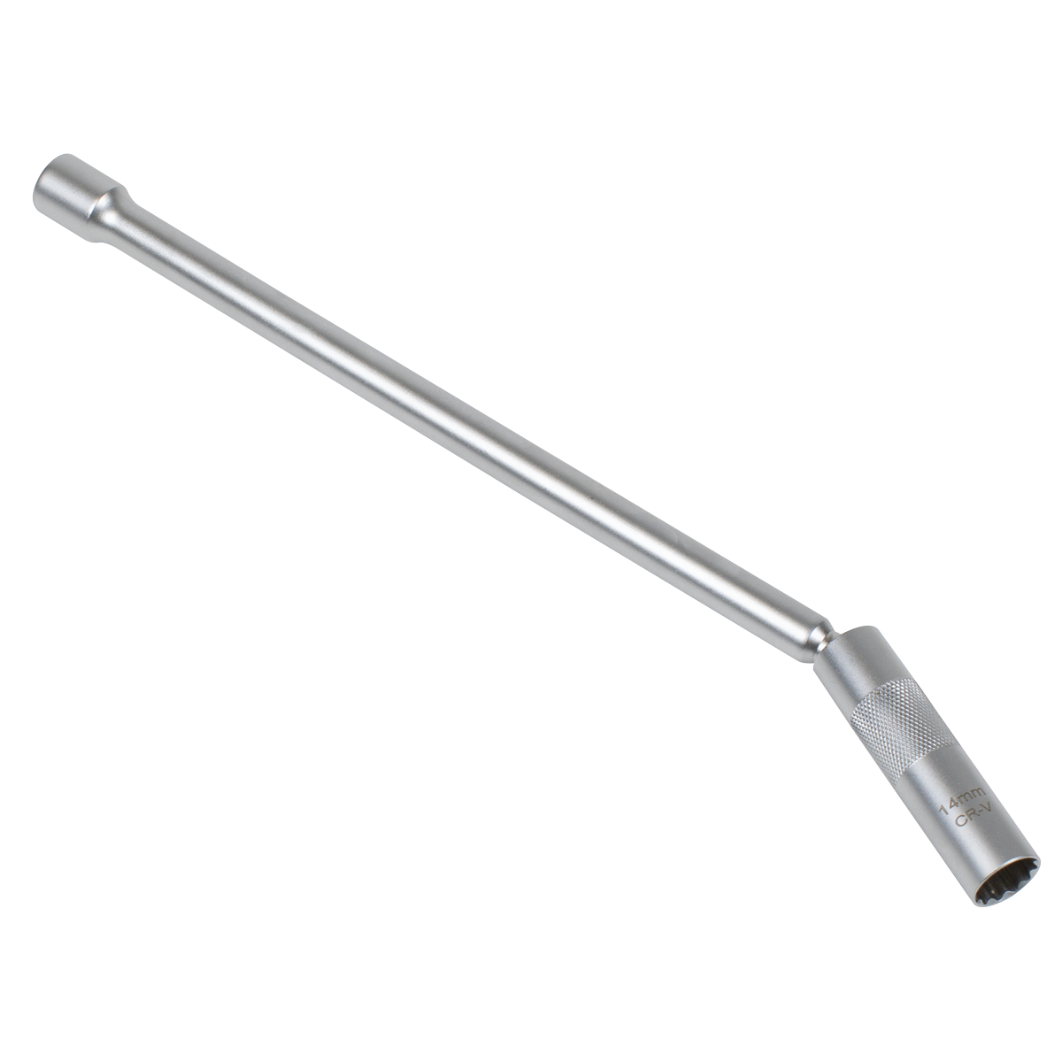 Spark Plug Socket with Universal Joint & Extension 3/8"Sq Drive 12-Point 14mm AK6575