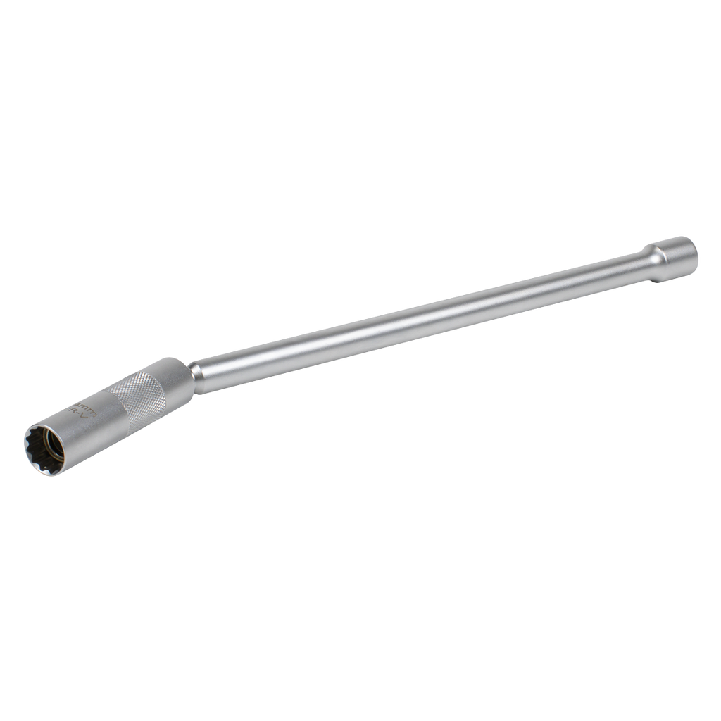 Spark Plug Socket with Universal Joint & Extension 3/8"Sq Drive 12-Point 14mm AK6575