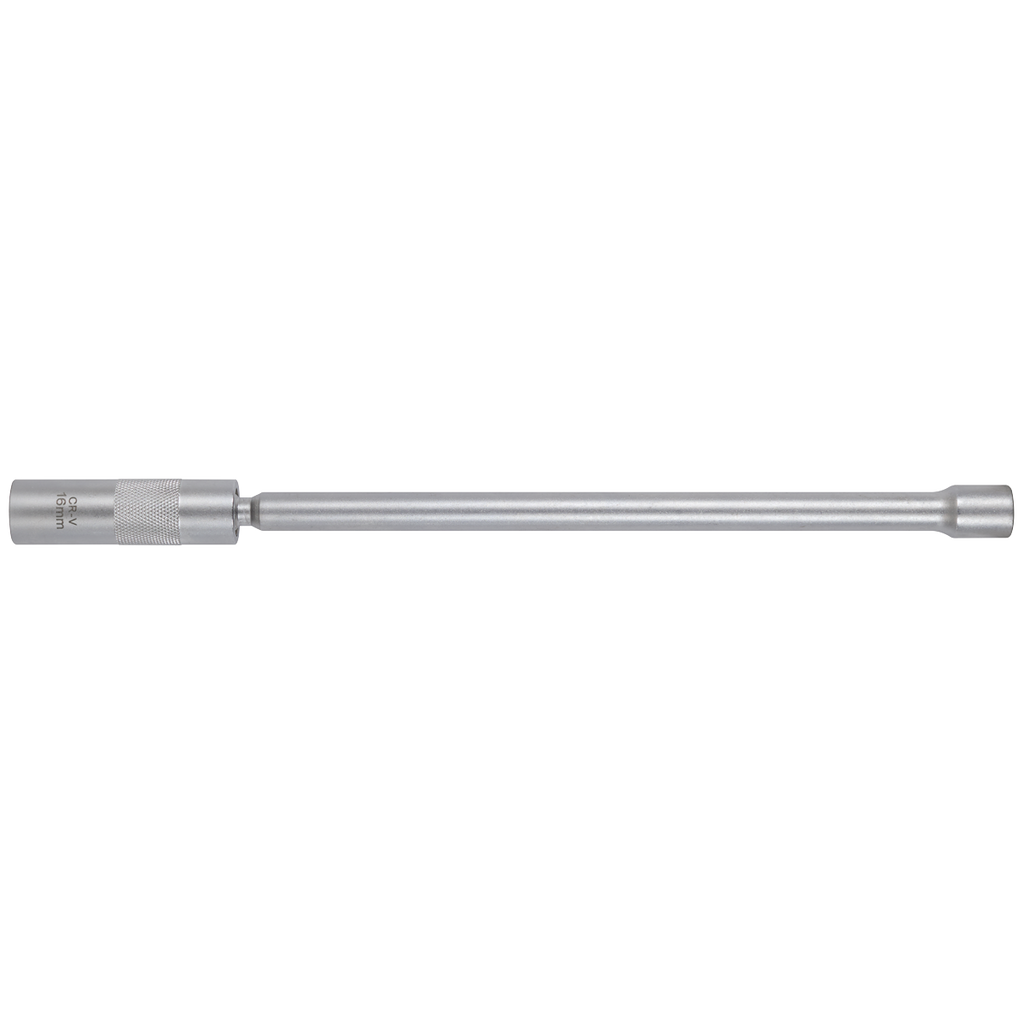 Spark Plug Socket with Universal Joint & Extension 3/8"Sq Drive 12-Point 16mm AK6576