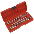 Oil Drain Plug Key Set 3/8"Sq Drive 21pc AK6586