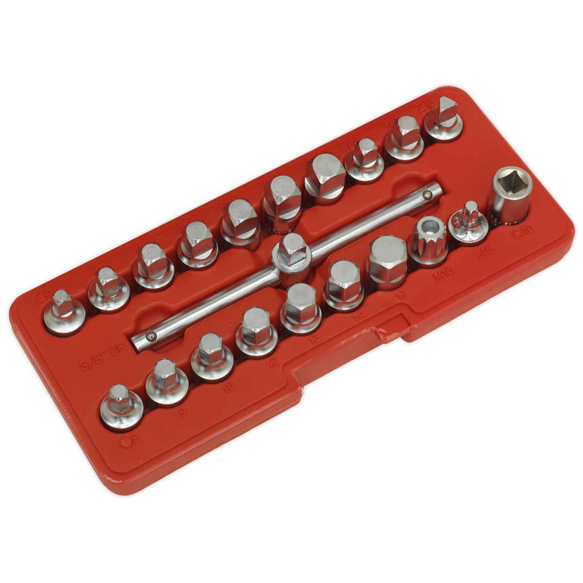 Oil Drain Plug Key Set 3/8"Sq Drive 21pc AK6586