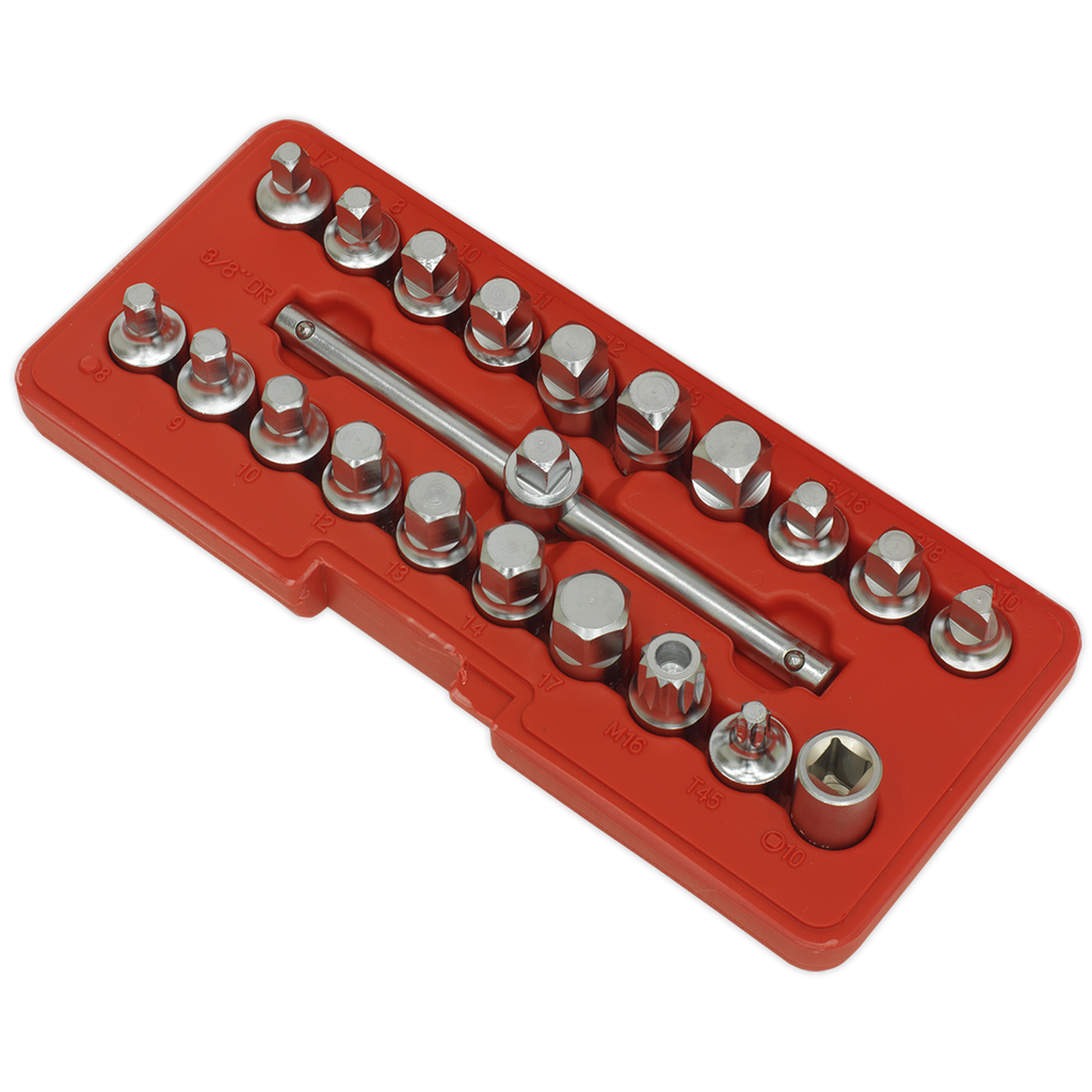Oil Drain Plug Key Set 3/8"Sq Drive 21pc AK6586