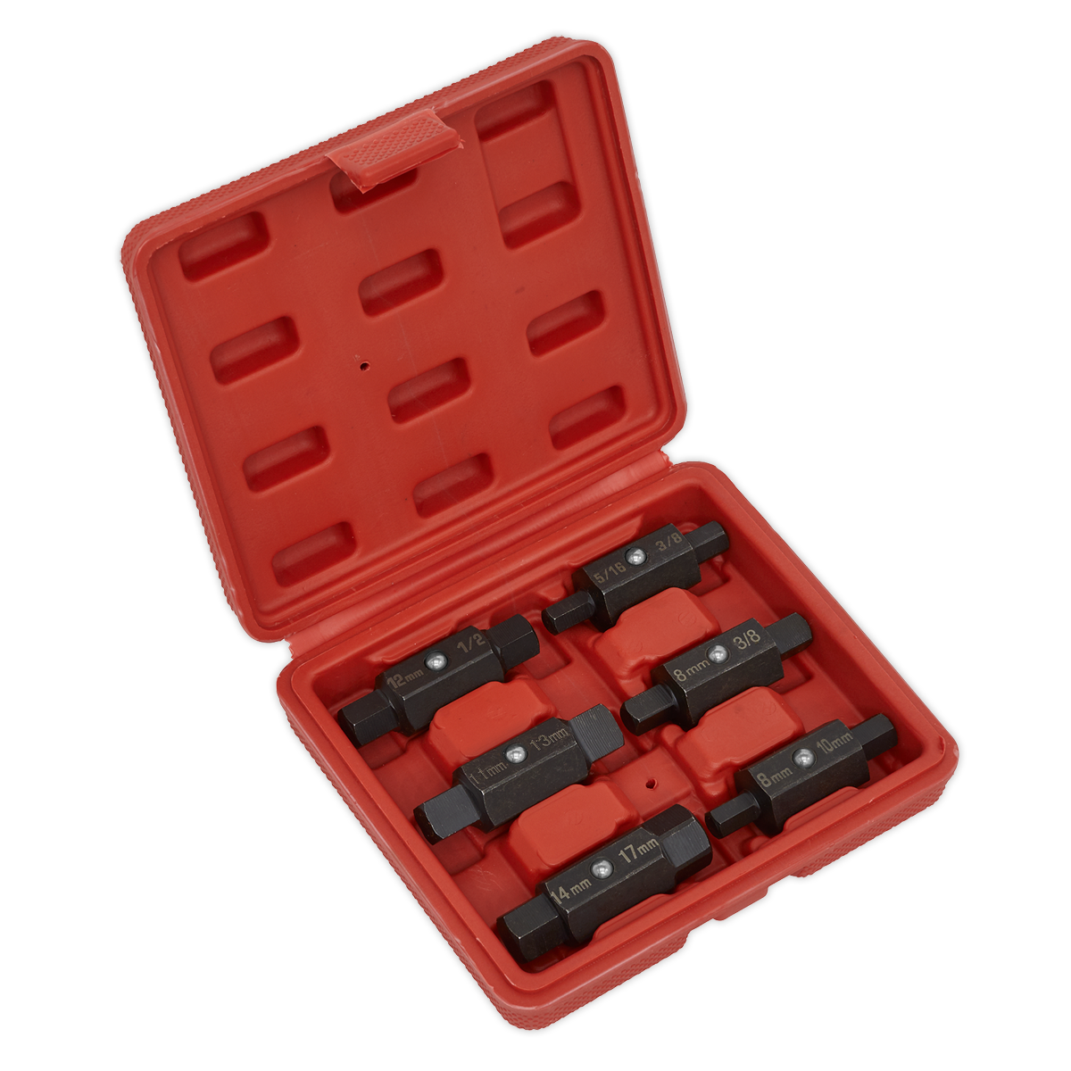 Double End Oil Drain Plug Key Set 6pc AK658