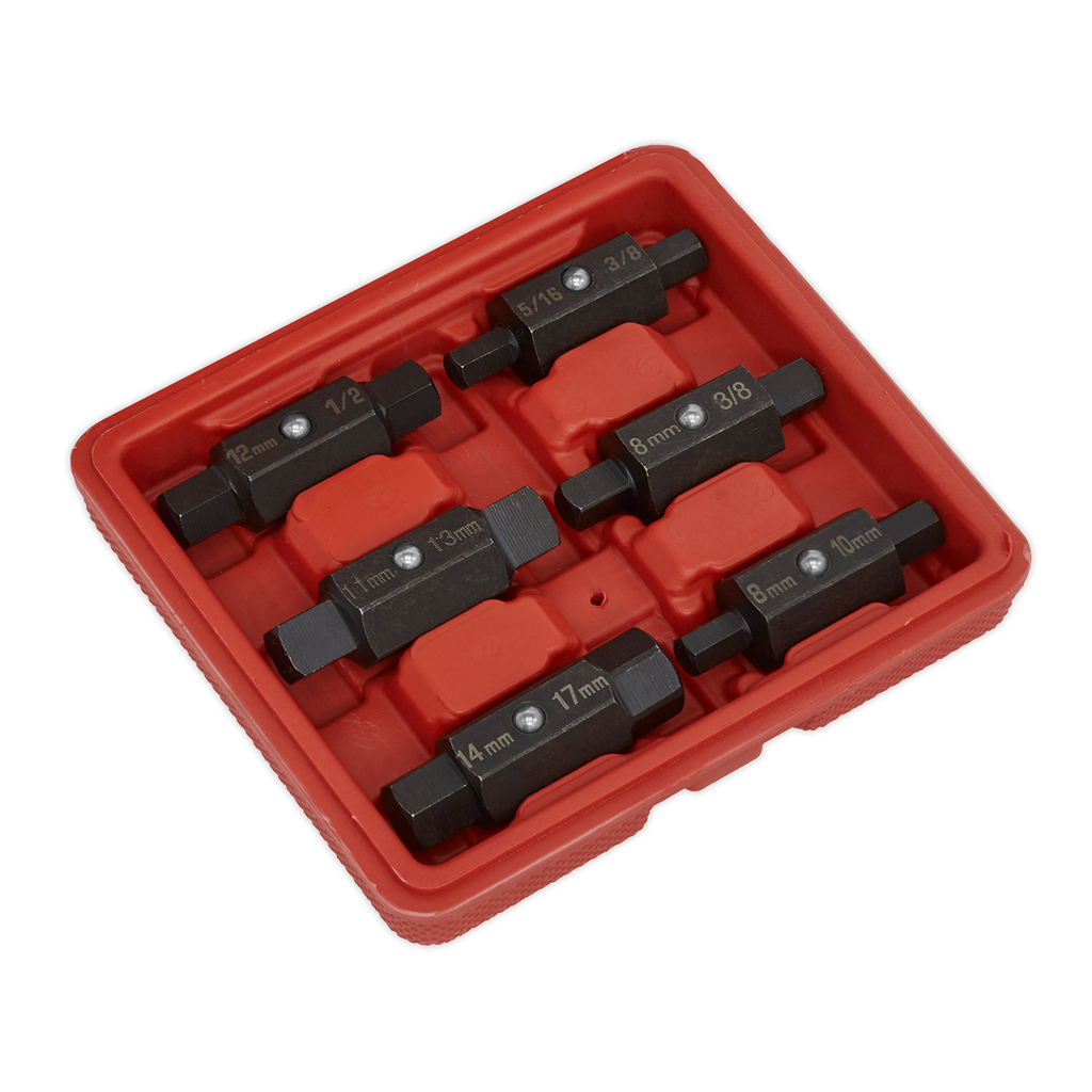 Double End Oil Drain Plug Key Set 6pc AK658