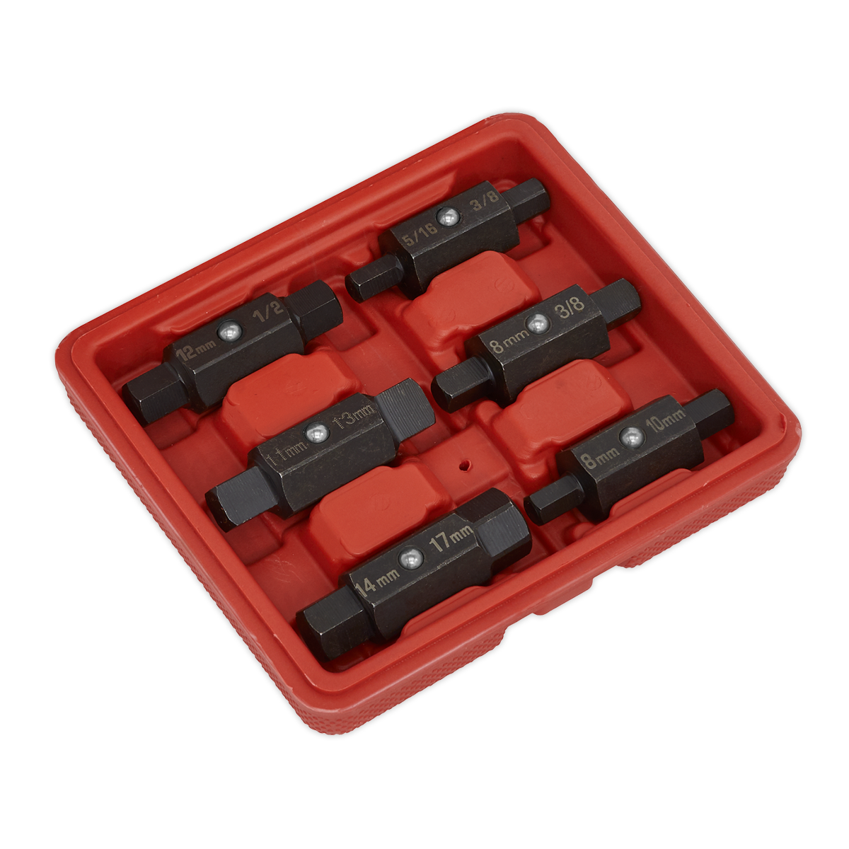 Double End Oil Drain Plug Key Set 6pc AK658