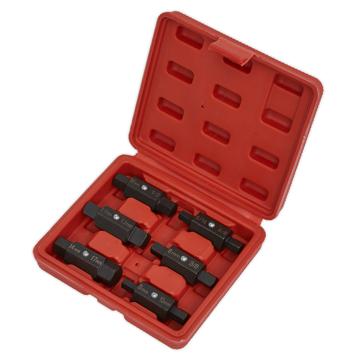 Double End Oil Drain Plug Key Set 6pc AK658