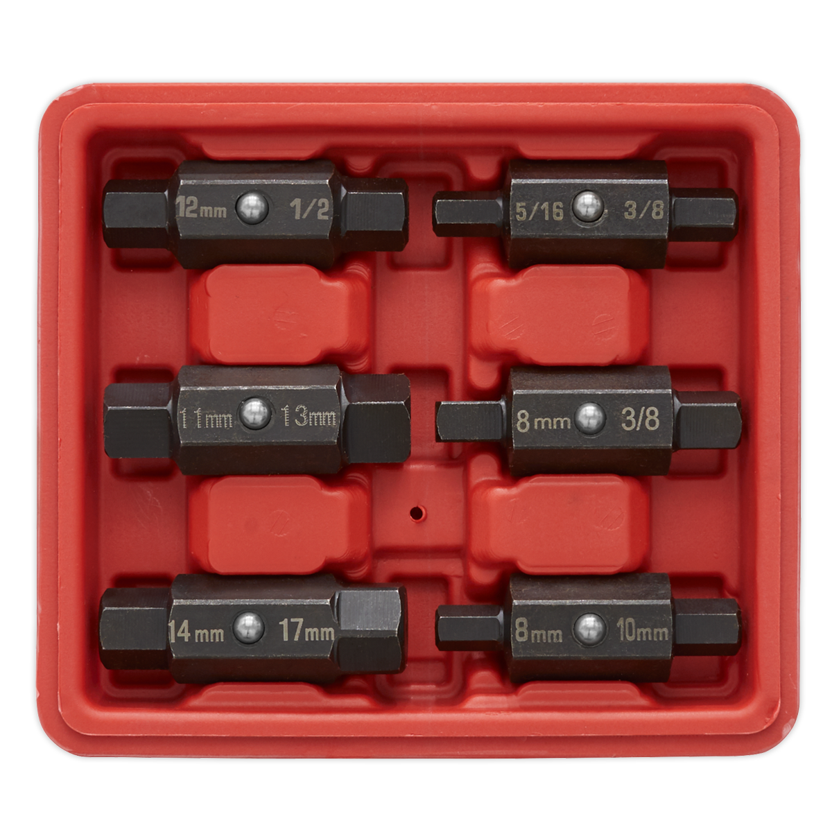 Double End Oil Drain Plug Key Set 6pc AK658