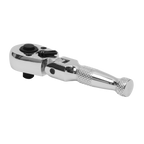Stubby Flexi-Head Ratchet Wrench 1/4"Sq Drive AK660SF