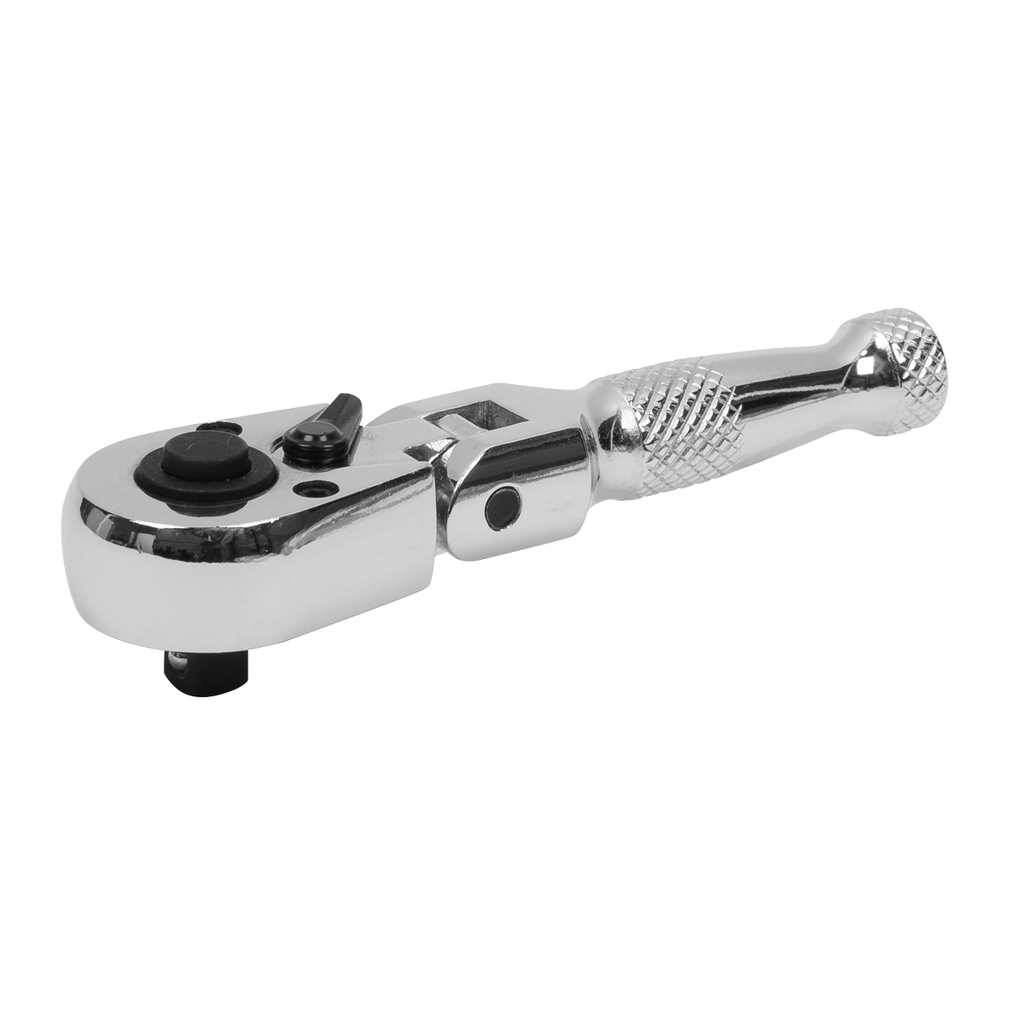 Stubby Flexi-Head Ratchet Wrench 1/4"Sq Drive AK660SF