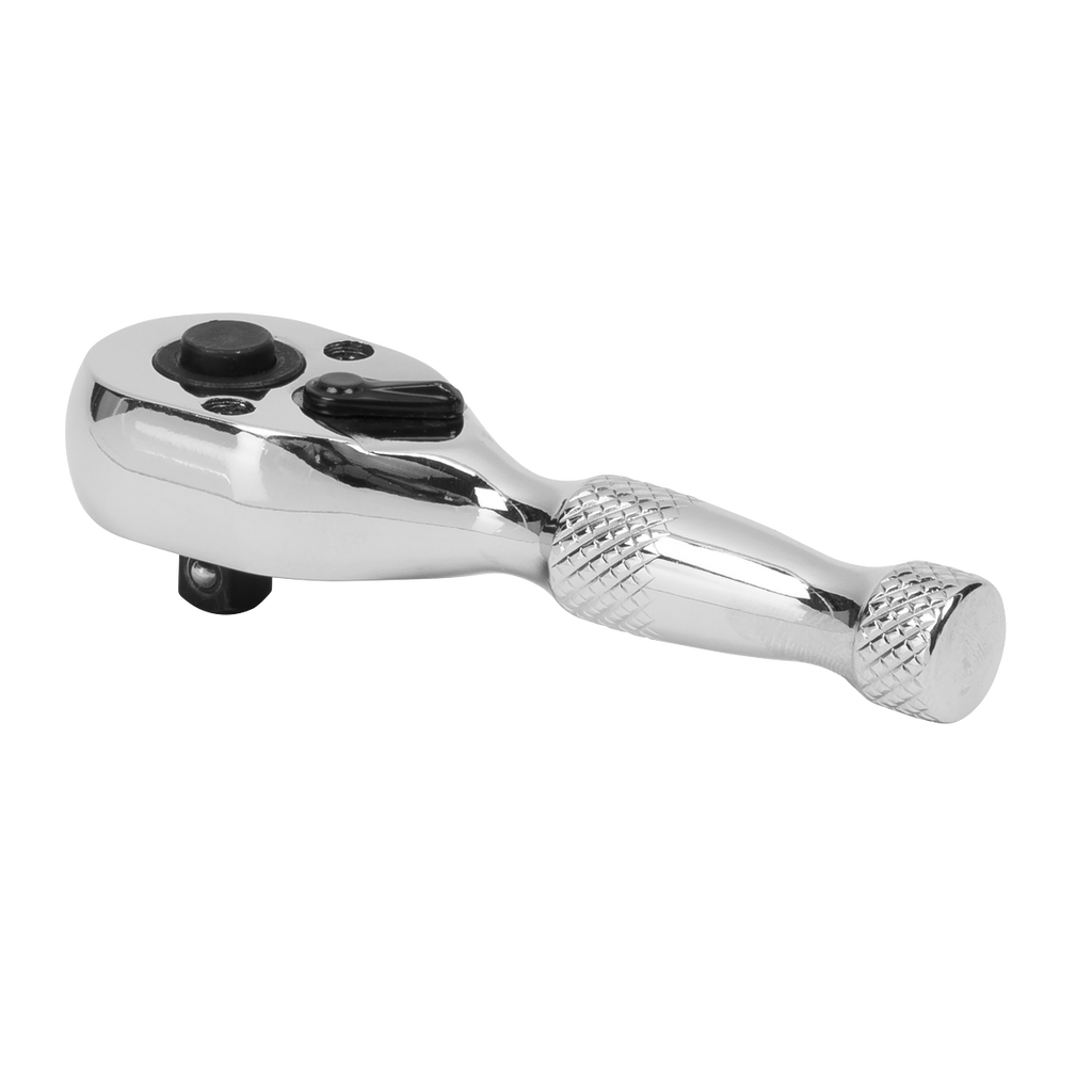 Stubby Pear-Head Ratchet Wrench with Flip Reverse 1/4"Sq Drive AK660S