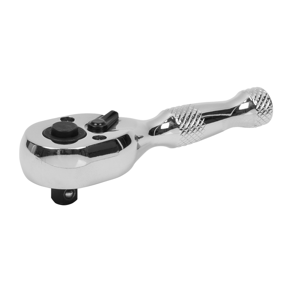 Stubby Pear-Head Ratchet Wrench with Flip Reverse 1/4"Sq Drive AK660S