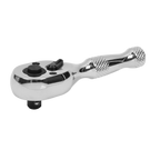 Stubby Pear-Head Ratchet Wrench with Flip Reverse 1/4"Sq Drive AK660S