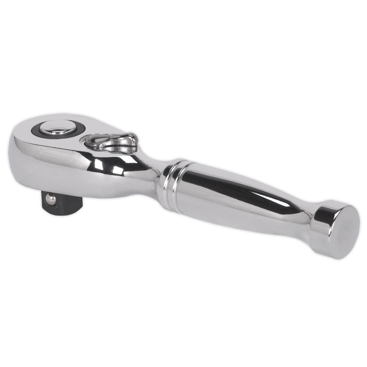 Stubby Pear-Head Ratchet Wrench with Flip Reverse 3/8"Sq Drive AK661S