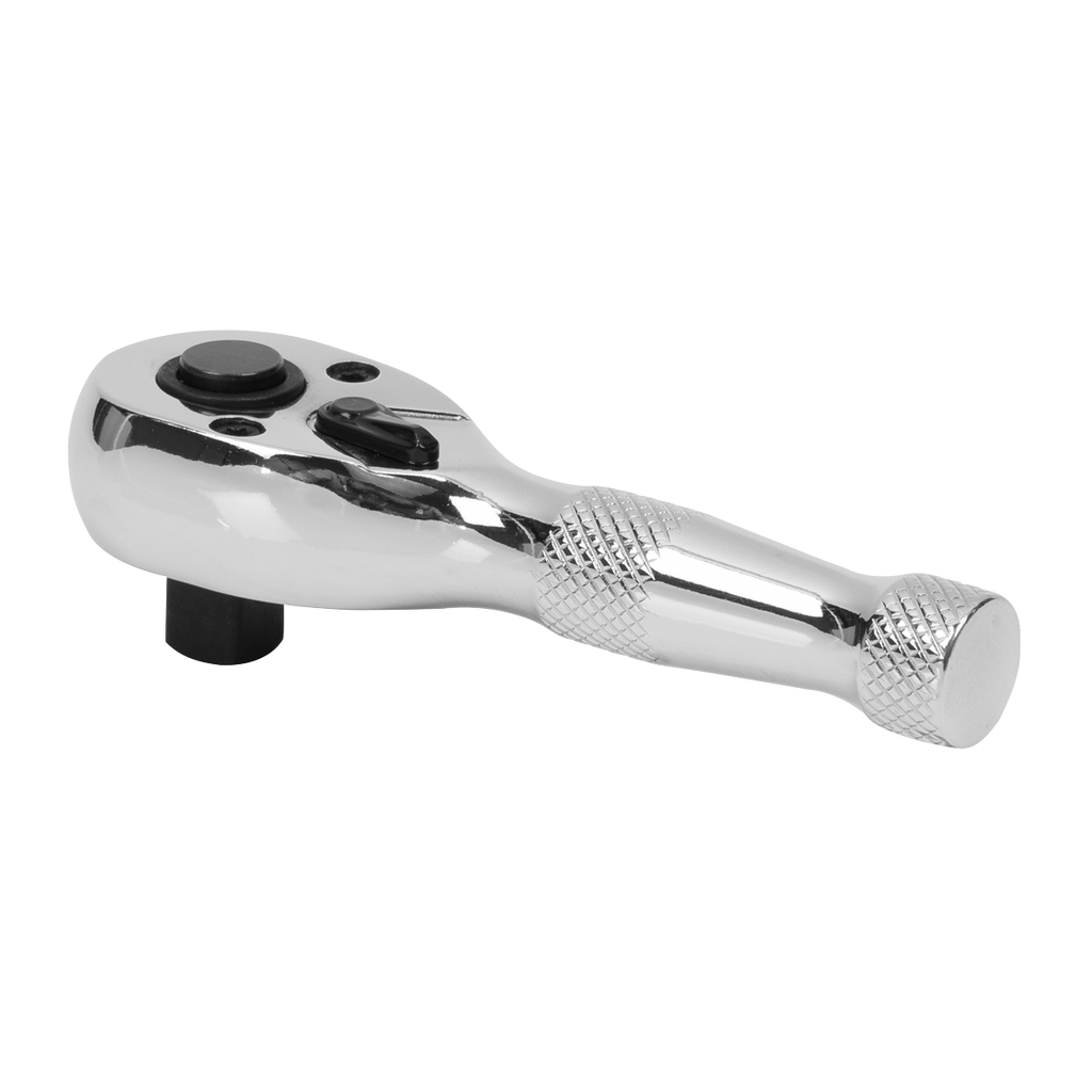 Stubby Pear-Head Ratchet Wrench with Flip Reverse 3/8"Sq Drive AK661S
