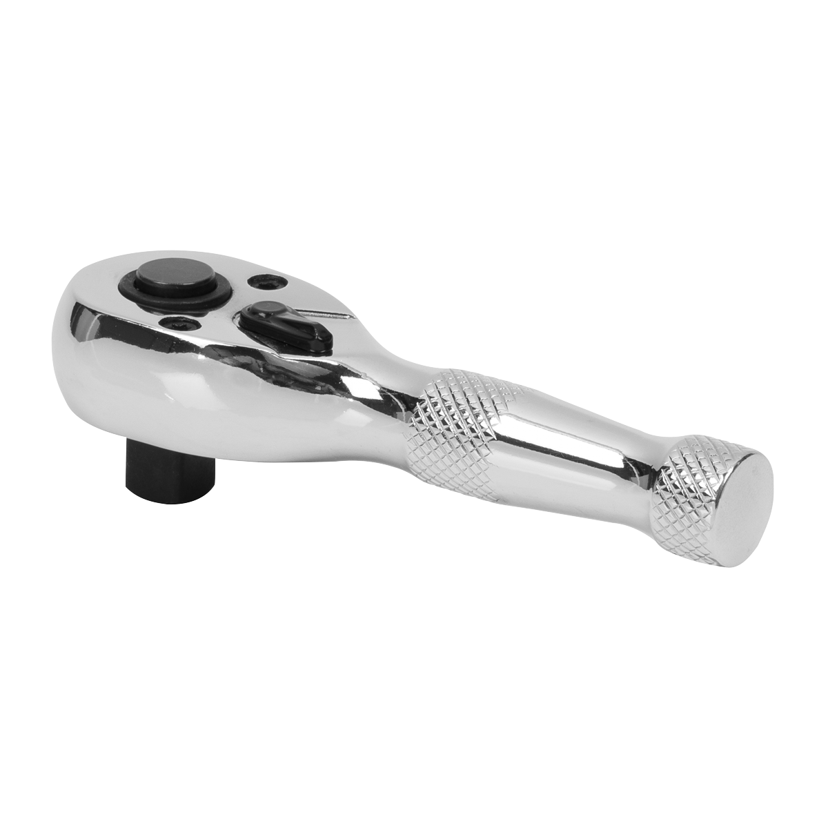 Stubby Pear-Head Ratchet Wrench with Flip Reverse 3/8"Sq Drive AK661S