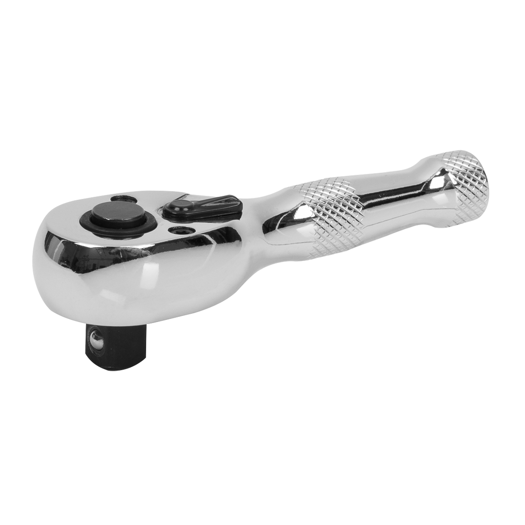 Stubby Pear-Head Ratchet Wrench with Flip Reverse 3/8"Sq Drive AK661S