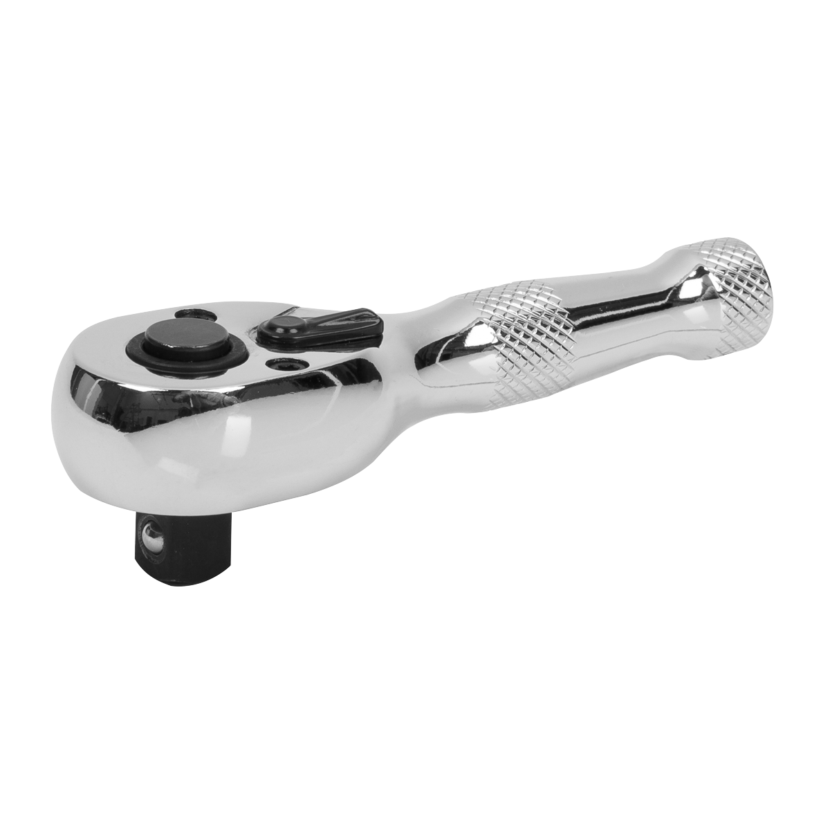 Stubby Pear-Head Ratchet Wrench with Flip Reverse 3/8"Sq Drive AK661S