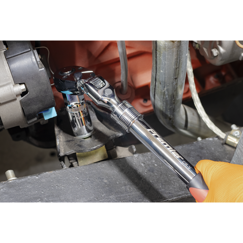 Locking Flexi-Head Extendable Ratchet Wrench 1/2"Sq Drive AK6682